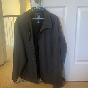 GAP Men's Dark Gray Lightweight Zip Jacket